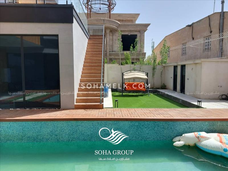 950 متر باغ ویلا با طراحی بسیار جذاب در منطقه کردامیر شهریار