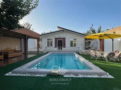 رهن واجاره سالانه  باغ ویلای لوکس و نقلی در دهکده ویلایی کردزار شهریار 