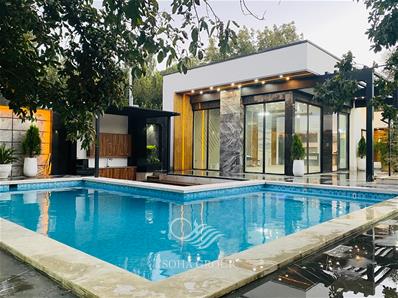 باغ ویلای مدرن و فوق العاده لوکس در دهکده ویلای کردزار شهریار