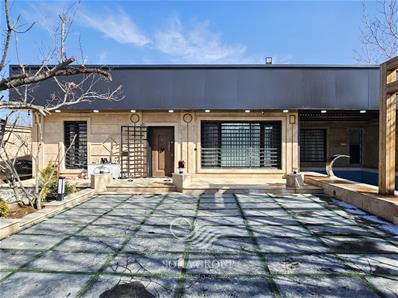 900 متر باغ ویلای زیبا ، 120 متر ویلای 2 خواب ، استخر 4 فصل ، آلاچیق شیشه ای ، باربیکیو ، محوطه سازی و نورپردازی عالی ، سند 6 دانگ در کردزار شهریار