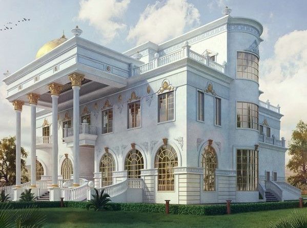 طراحی باغ ویلا به سبک سنتی