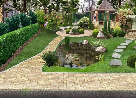 دکوراسیون حیاط خانه های ویلایی