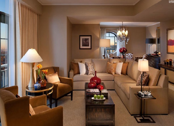 چیدمان ال شکل ویلا